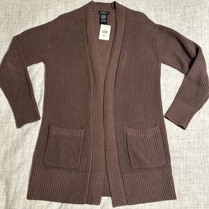 NWT - max & mia - women brown sweater cardigan